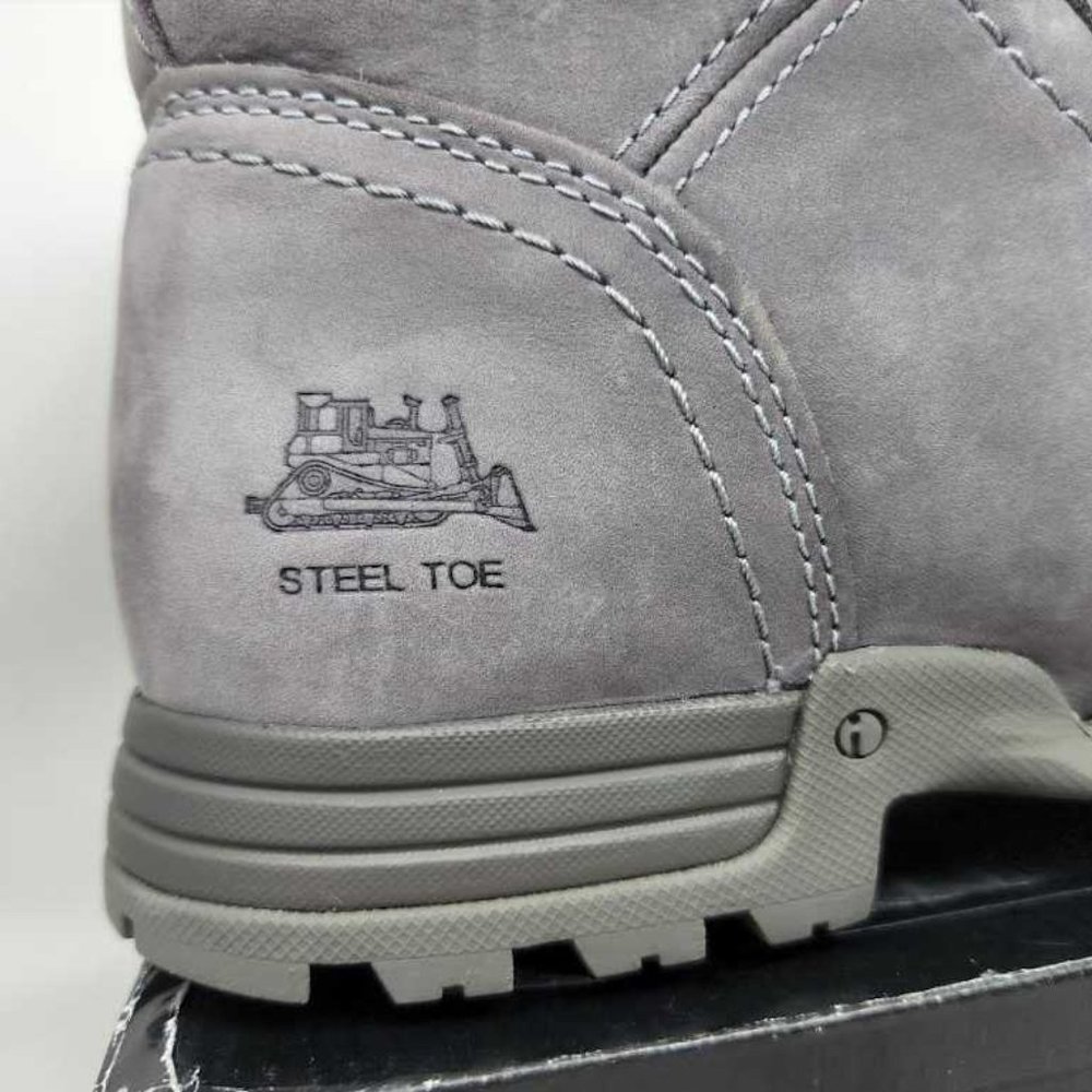 Women's 11 Cat Footwear Caterpillar Echo waterproof steel toe grey work boots - Picture 6 of 15